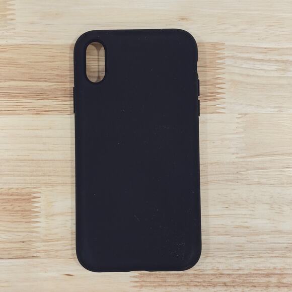 Cell Phone Case For 6.1" iPhone XR Soft Bumper Minimalist Black - Picture 1 of 8